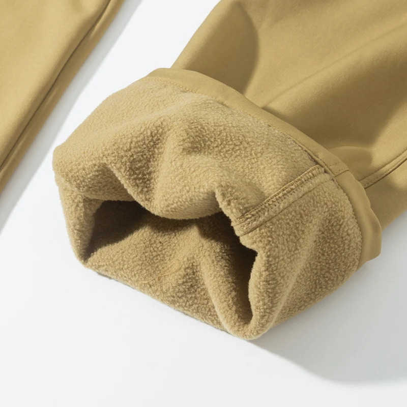 Pantaloni cargo impermeabili in pile autunno inverno tattico militare da uomo escursionismo campeggio Softshell arrampicata pantaloni da combattimento caldi casual 6