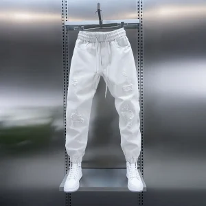 Pantaloni Harem con foro alla moda Pantaloni sportivi da jogging da esterno Pantaloni casual autunnali Abbigliamento da uomo di marca di lusso 1