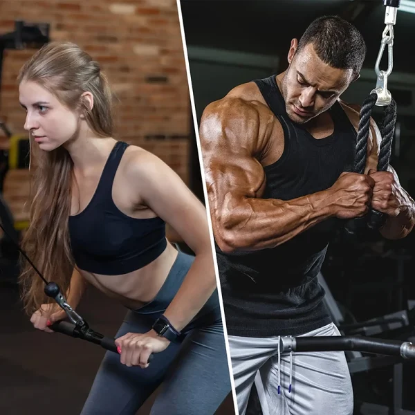 9 pezzi/set di attrezzature per il fitness con corda a puleggia, scarpe da ginnastica per la forza del braccio, set di attrezzature per esercizi a casa, accessori per il fitness 2