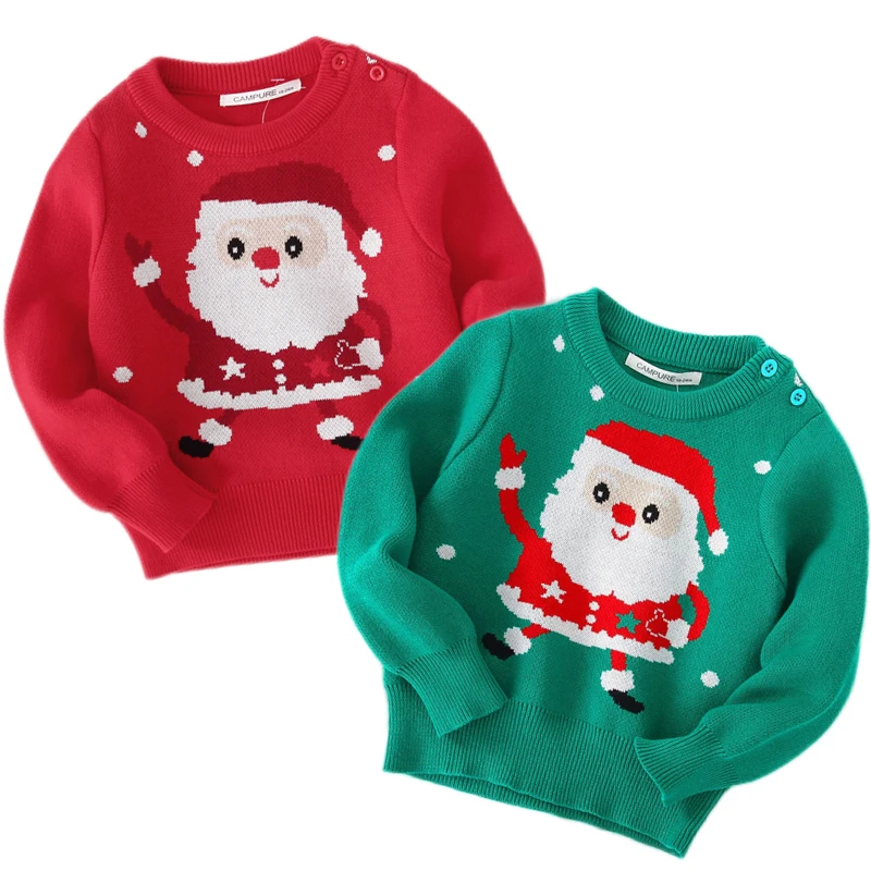 Maglioni di Natale Bambini Autunno Inverno Pullover caldo Bambino Cartoon Maglioni lavorati a maglia Abbigliamento per bambini 2-6 anni Maglioni di Natale per ragazza ragazzo 3