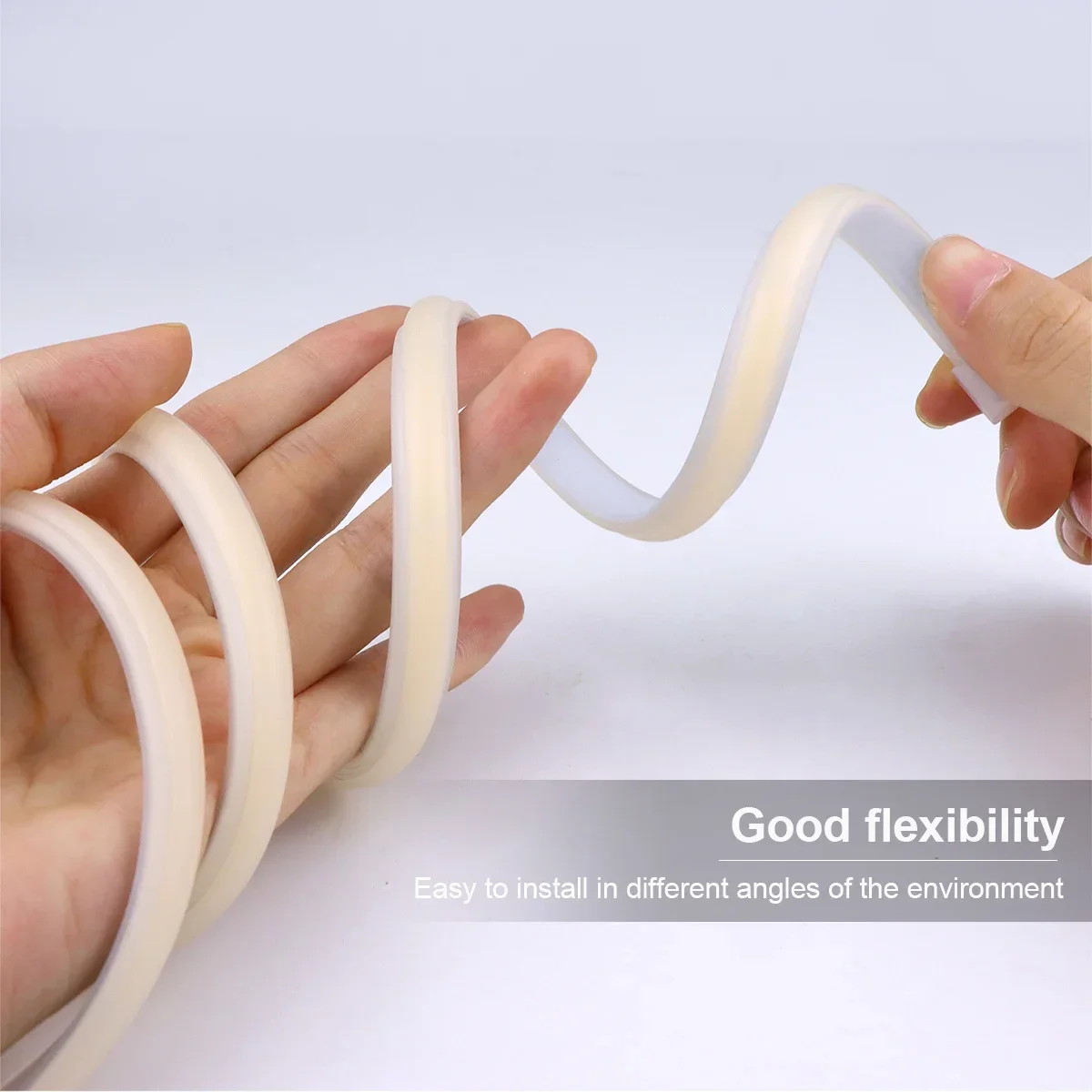 35M 20M COB Luce di striscia Tubo in silicone puro 288LED/M Lampada a stringa flessibile ad alto lume 220V 110V Impermeabile per Villa Giardino Cortile 3