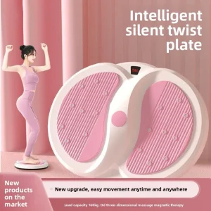 Attrezzatura fitness con disco rotante per torsione in vita per il fitness domestico delle donne, dimagrimento, passo, silenzioso con corda di tensione 1