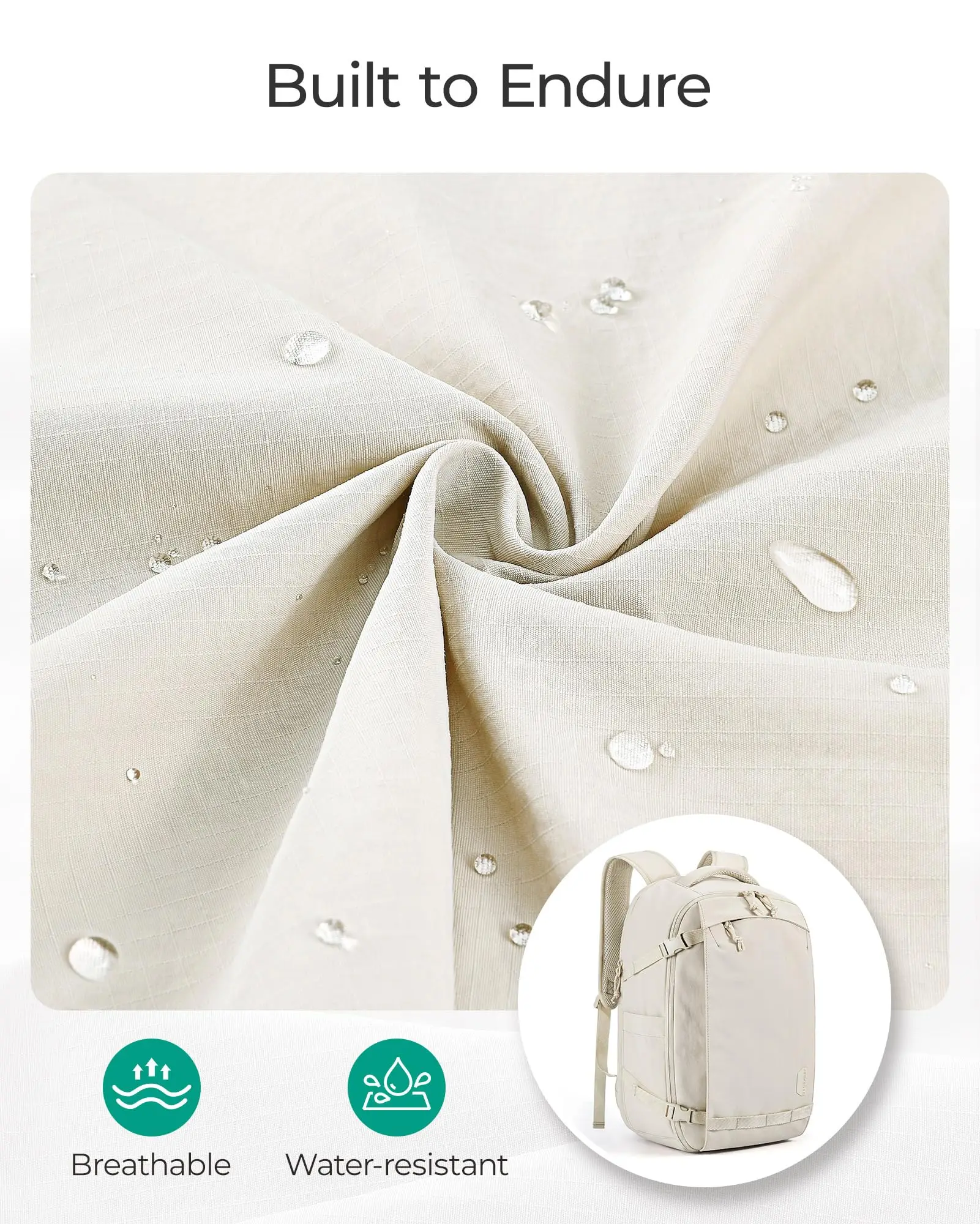 BAGSMART Zaino da viaggio per donna 30L Borsa da viaggio TSA approvata per il volo Zaino da viaggio resistente all'acqua Zaino da uomo 4