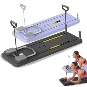 Allenatore fitness per tutto il corpo con tavola pieghevole per pilates con attrezzatura per esercizi con tavola addominale multifunzionale a rimbalzo automatico 1
