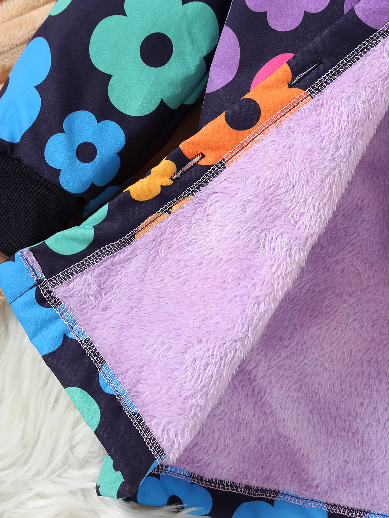 Cappotto invernale da ragazza nuovo con cappotto con cappuccio con stampa peluche adatto per tenere ai bambini caldi da medio a lungo e versatile 6