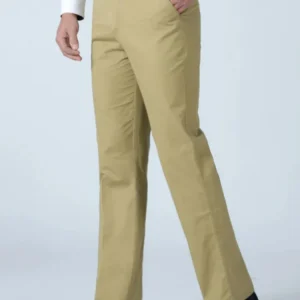 Pantaloni da abito sottili estivi da uomo Casual Autunno spesso 100% cotone Pantaloni elasticizzati classici alla moda da lavoro Abiti di marca maschile GOZBKF 1