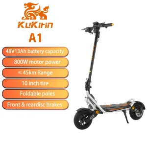 KuKirin A1 Scooter elettrico per adulti Motore 800W Batteria 48V 13Ah City Escooter E-Scooter pieghevole per pneumatici da 10 pollici 1