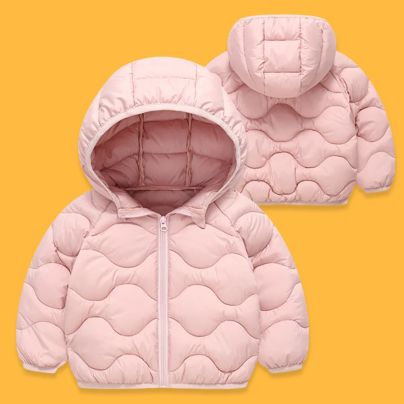 Nuovi piumini per bambini Autunno Inverno Moda Ragazzi Ragazze Cappotti sottili e caldi Cappotti leggeri in cotone per bambini Abbigliamento per bambini 4