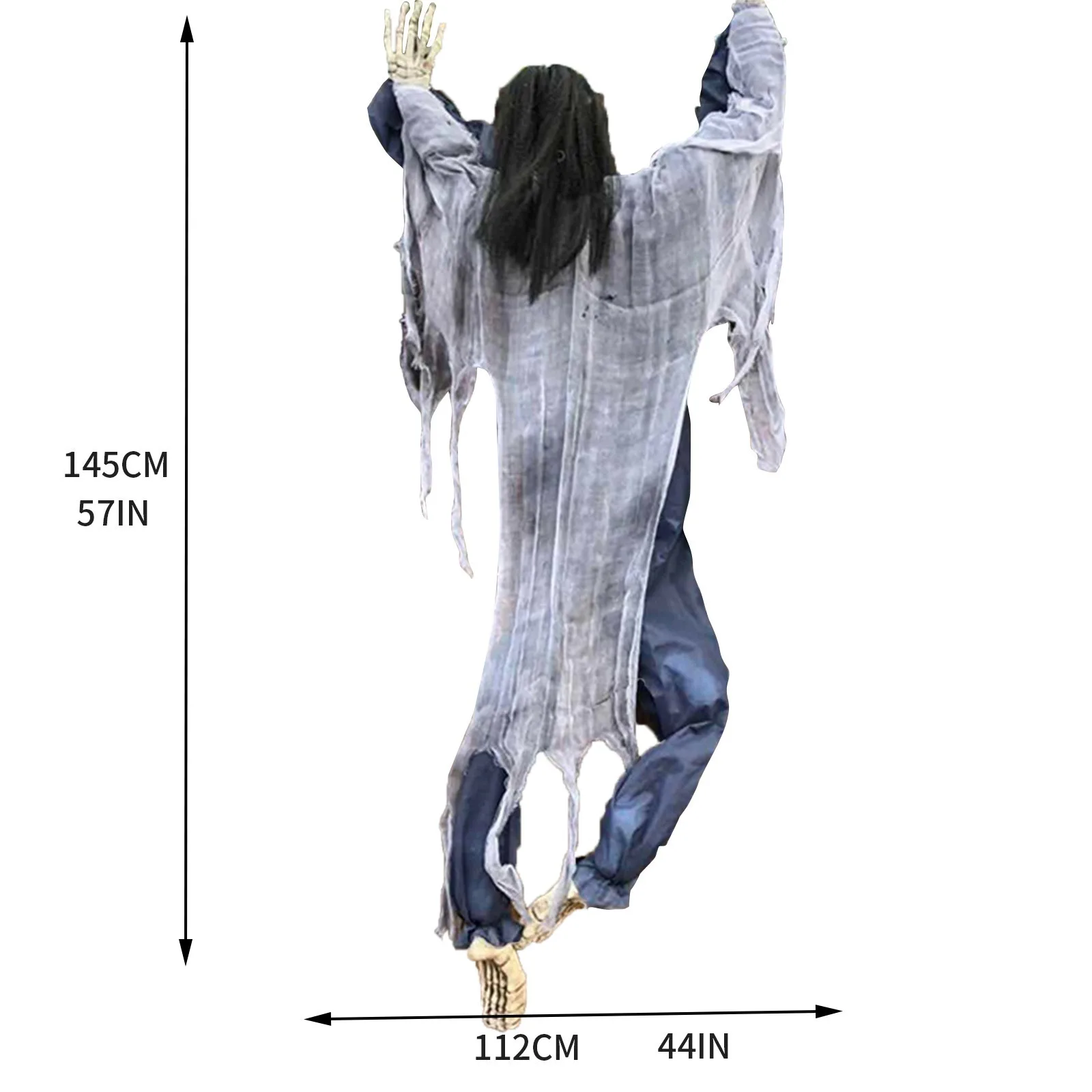 Nuovo Halloween appeso spaventoso fantasma decorazione casa stregata Indoor Outdoor arrampicata parete puntelli fantasma decorazione della festa di pasqua 6