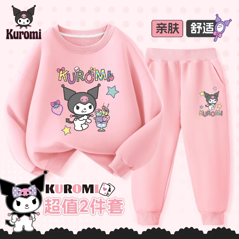 Vestiti per neonata Set Autunno Kid Kunomi Felpe stampate Pullover Top e pantaloni 2 pezzi Completo per bambini Tute moda Abiti 4