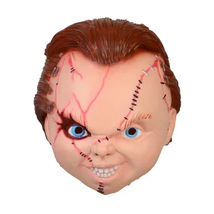 Maschera di Halloween Big Chucky Doll Latex Full Face Helmet Masquerade spaventoso Cosplay Party copricapo per uomo donna Costum Props 1