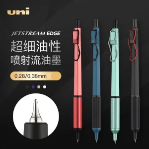 Mitsubishi Penna a sfera a olio fine in metallo da 0,28 mm, UNI JETSTREAM SXN-1003 Penna per firma a basso centro di gravità 0,38 Cancelleria giapponese 1