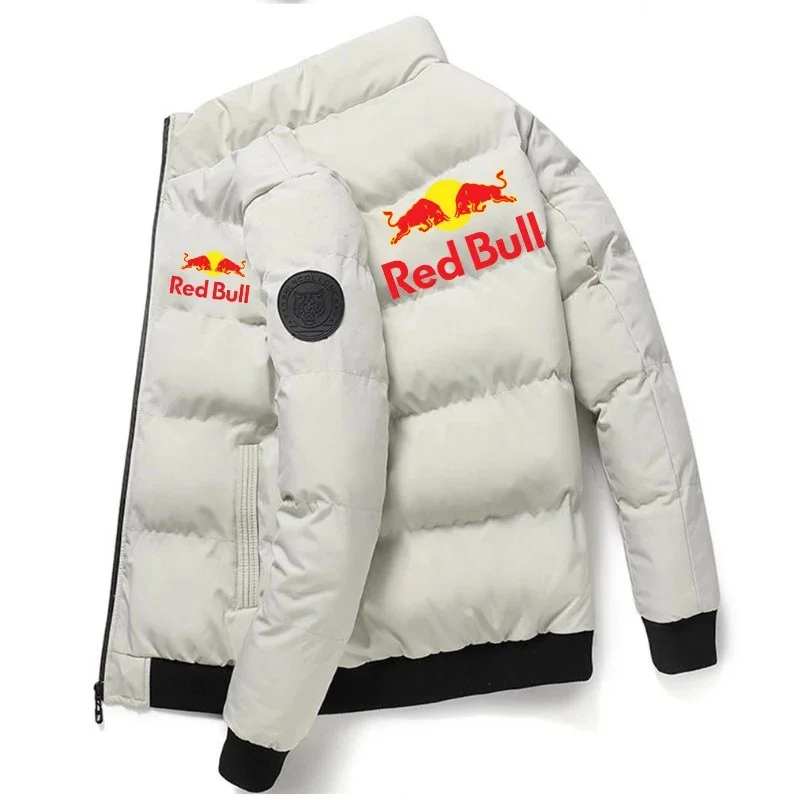Giacca spessa Red Bull con calda giacca di cotone, giacca antivento con colletto alla coreana per sport all'aria aperta autunnali e invernali 2