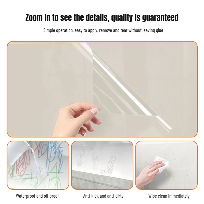 Adesivi murali per cucina Adesivo antiolio per olio Cucina resistente al calore Decorazione pellicola protettiva impermeabile autoadesiva 3