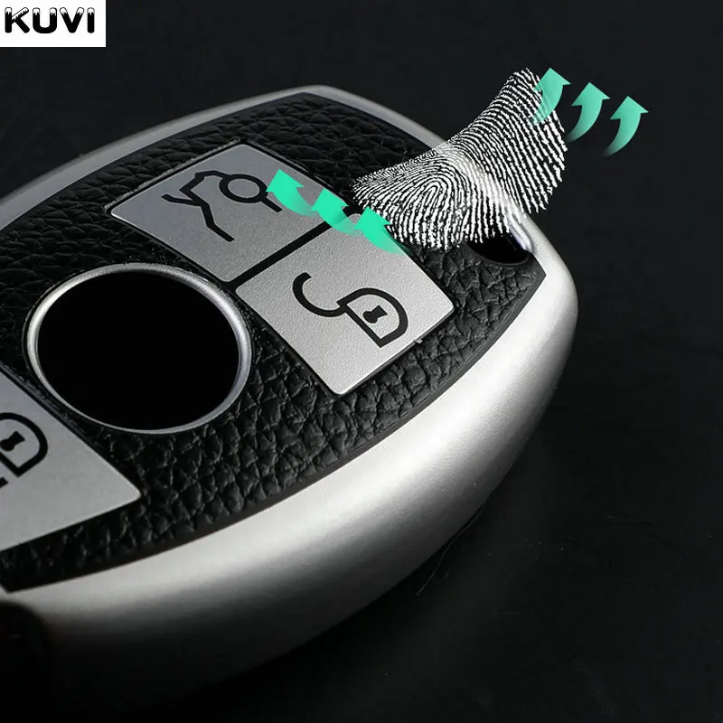 Custodia per chiave A distanza per auto in TPU in pelle Fob per Mercedes Benz A C E S classe G GLA CLA GLK GLC CLS W204 W463 W176 W251 W205 AMG 5