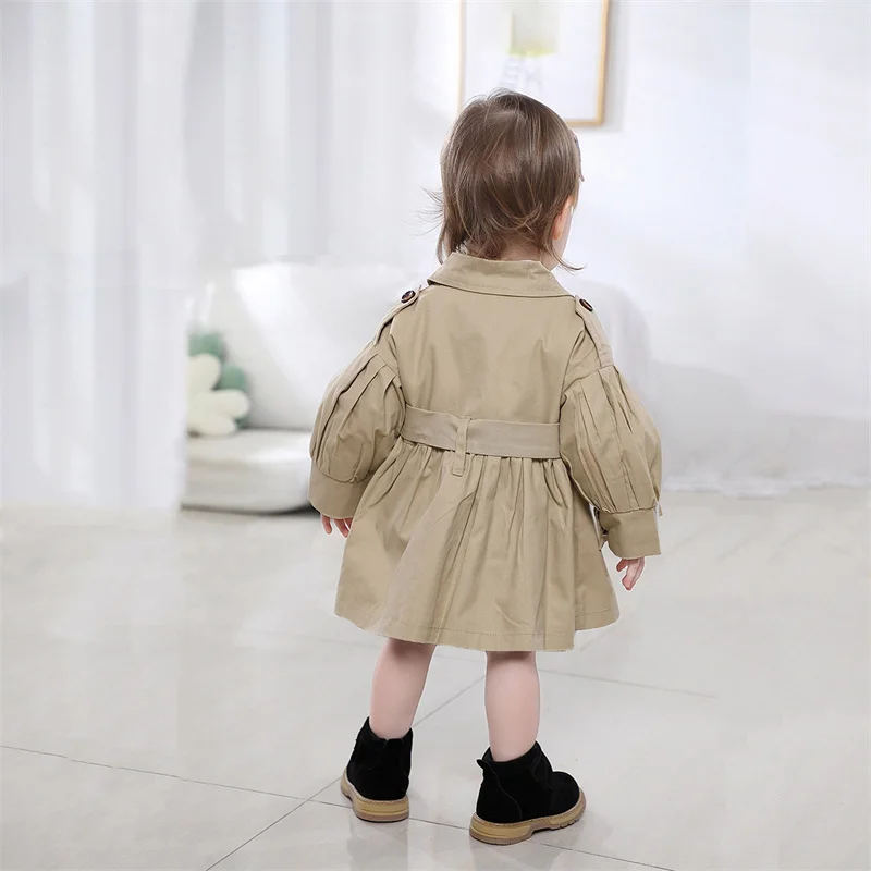 Autunno Neonata Vestiti Giacca Moda Neonate Cappotto Giacche Manica lunga Abbigliamento per bambini Capispalla Età per 12M-3Anni 2024 4