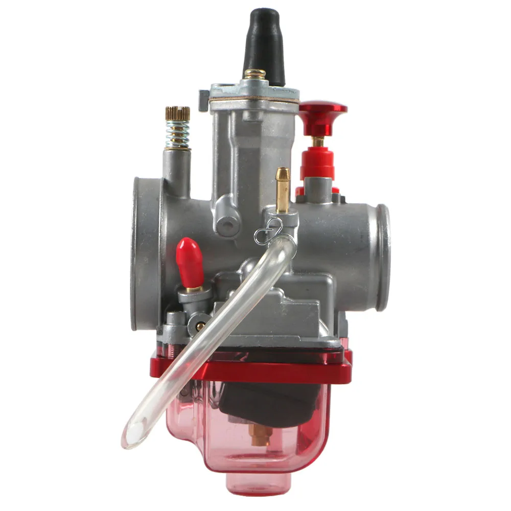Carburatore moto rosso blu PWK24 26 28 30 34 mm Dirt Bike Carb con Power Jet per 2T 4T Koso Motocross Karb Scooter ATV 3