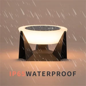 Lampade a colonna da giardino a luce solare a LED Lampade a palo Luci per recinzione impermeabile Tappo per cancello Illuminazione Lanterna Testa Apparecchio Decorazione del patio 1