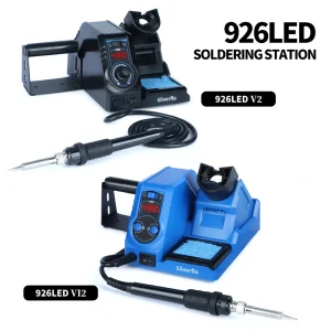 Stazione di saldatura Silverflo 926LED-V2 Stazione di saldatura digitale Stazione di rilavorazione di saldatura con modalità di sospensione, display digitale 1