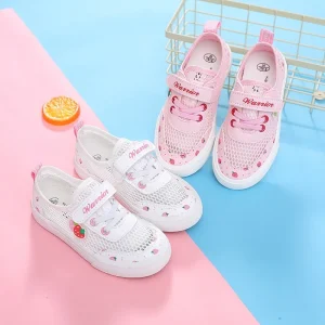 Scarpe sportive casual per bambini estivi Scarpe da principessa traspiranti per ragazze Scarpe comode casual in rete per bambini Calzature antiscivolo 1