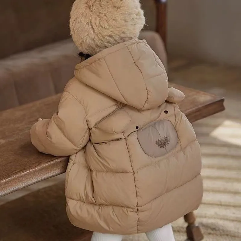 Ragazzi Ragazze Piumini Bambino Inverno Giacche imbottite in cotone Bambini Spessore caldo cotone con cappuccio Parka Bambini Autunno Capispalla 3-10 anni 2