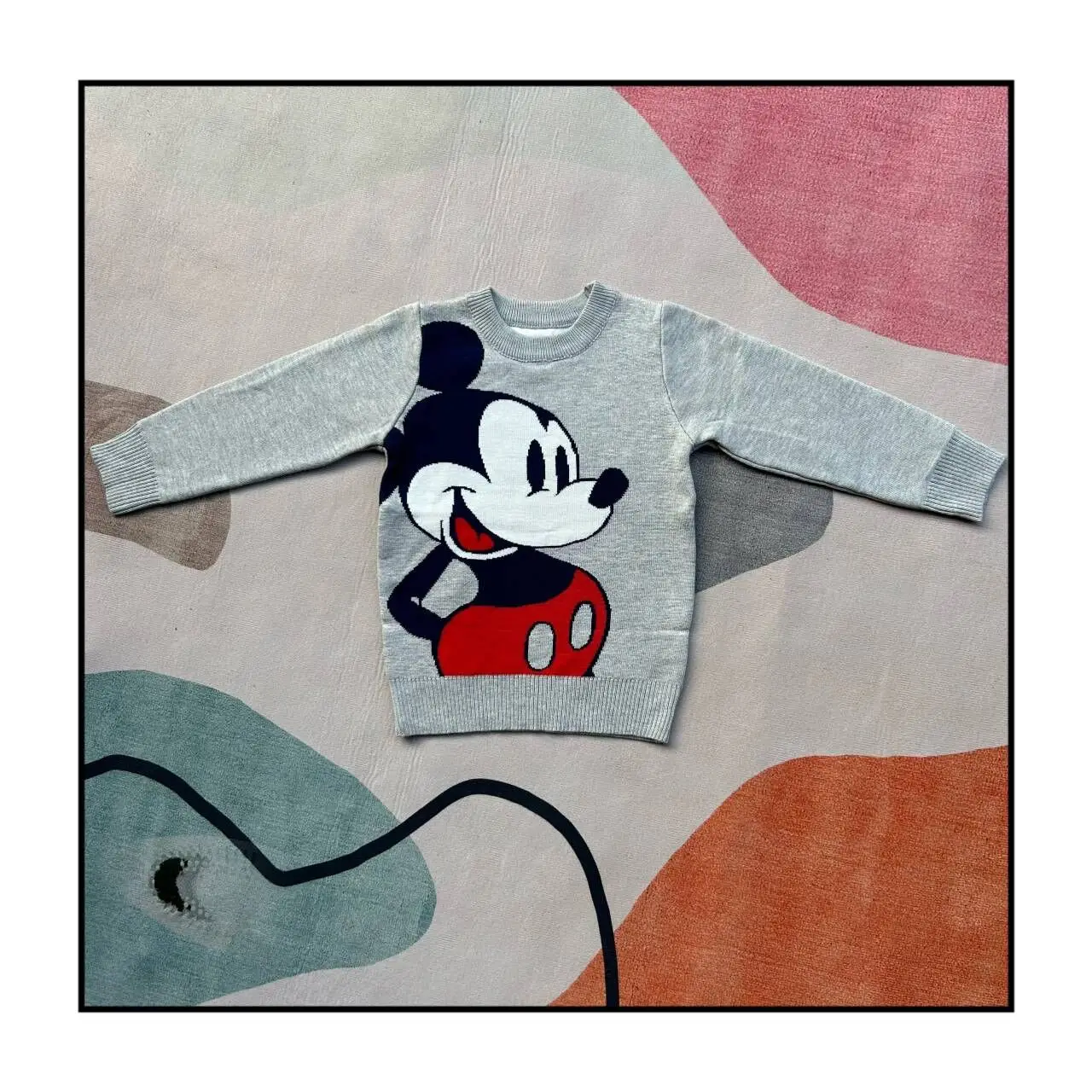 Nuovo autunno inverno abbigliamento per bambini maglione pullover di Topolino cappotto lavorato a maglia di lana maglione per il Ringraziamento di Natale dei cartoni animati per bambini 2