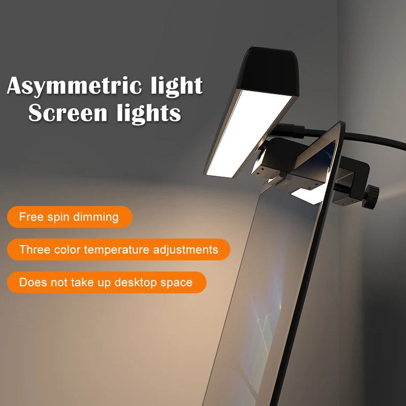 Schermi informatici multipli, luci sospese eleganti, lampadari curvi moderni, colori vivaci e luci RGB regolabili. 2