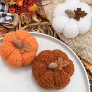 3 pezzi di decorazioni compatte per zucca, autunno, Halloween, ornamenti per auto, decorazioni in stile fattoria 1