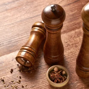 1 pz in legno sale pepe smerigliatrice mulino shaker rotore utensile da cucina spezie condimento gadget accessorio cucina articoli essenziali 5 pollici 1