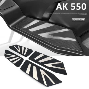 Accessori moto Poggiapiedi Pedale Piastra Tappetini Pedane Antiscivolo Per KYMCO AK550 ak550 AK 550 ak 550 2022 2023 2024 1