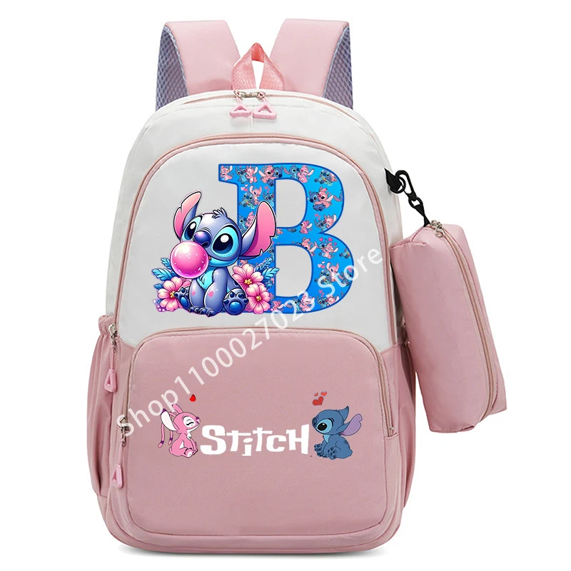 Stitch Disney Boys Girls Child School Bag Large Capacity Water-repellent Backpacks Cute Anime Figure Kids Bookpack Birthday Gift 3