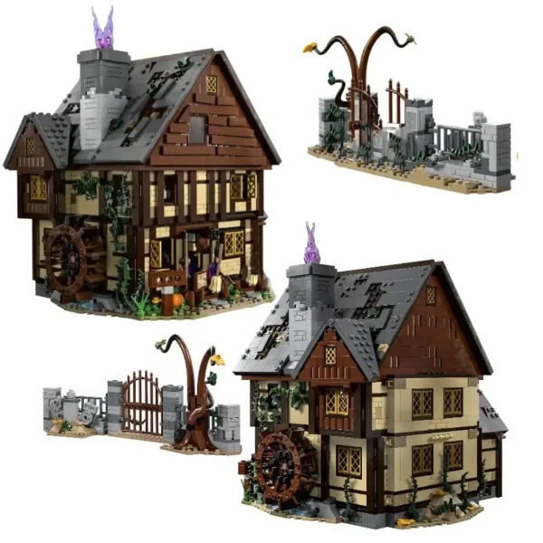 IN MAGAZZINO Halloween Hocus Pocused Witch Sanderson Sister's Cottage House 21341 Building Blocks Set Mattoni Giocattolo Per I Regali Dei Bambini 3