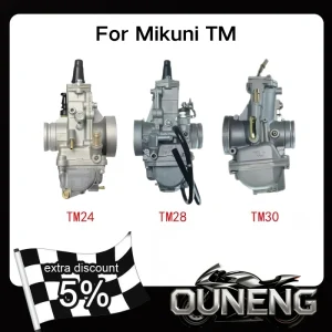 Per Mikuni TM24 TM28 TM30 TM TMX 50-650cc Motore a 4 tempi CR250 KX125 KX150 Moto Carburatore Piatto Slide Spigot Carb 1