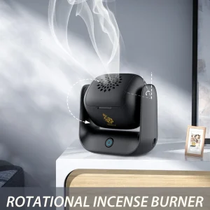 Bruciatore di incenso elettronico girevole Nuova macchina per aromi rotativi Incensiere arabo di alta qualità Set regalo ricaricabile tramite USB 1