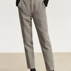 AMII Pantaloni di lana minimalisti per le donne Office Lady Blend Pantaloni affusolati Casual 2025 Inverno Nuovi pantaloni dritti femminili 12344200 1