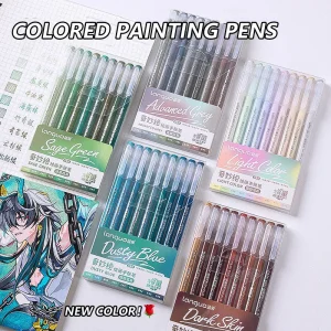 9 colori/set penna gel neutra multicolore di grande capacità 0,5 mm penne colorate per manuali studente scrittura pittura disegno cancelleria 1