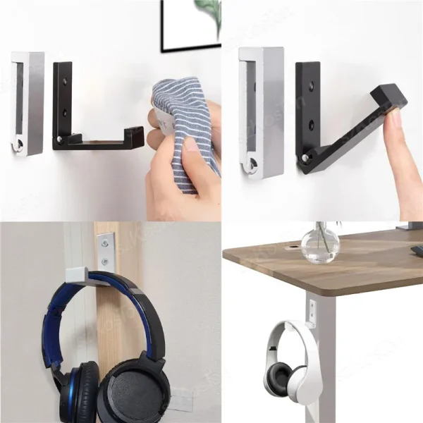 1/5/10PCS Pieghevole Universale Gancio Appendiabiti Ganci Da Parete per la Casa Cucina Porta del Bagno Cappello Borsa Organizzatore Gancio di Stoccaggio 2
