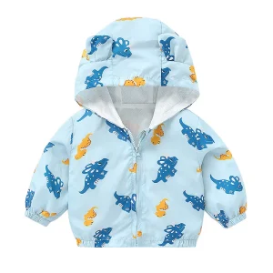 Simpatico cartone animato bambino dinosauro giacca bambino bambini cappotto vestiti per bambini 1