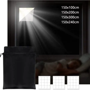 Rimovibile 100% blocco della luce panno per finestre più scuro fai da te totale vetro oscurante privacy oscurante tinta per finestre adesivo per finestre nero 1