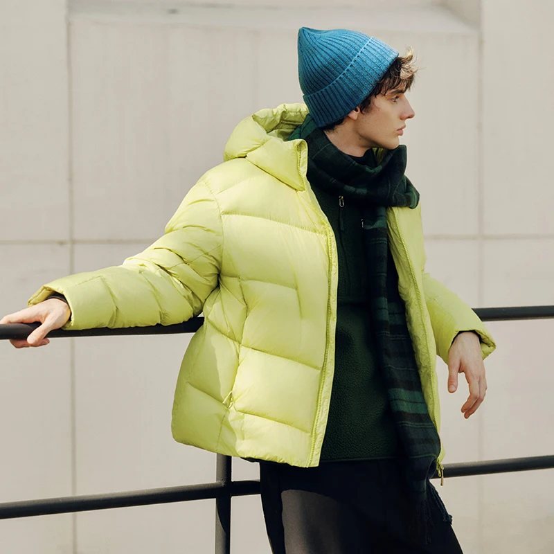 Semir Piumino da uomo Allentato con cappuccio Puffer Capispalla a tre resistenti Generazione del calore Antistatico 2025 Nuovo abbigliamento invernale Abbigliamento da uomo 5