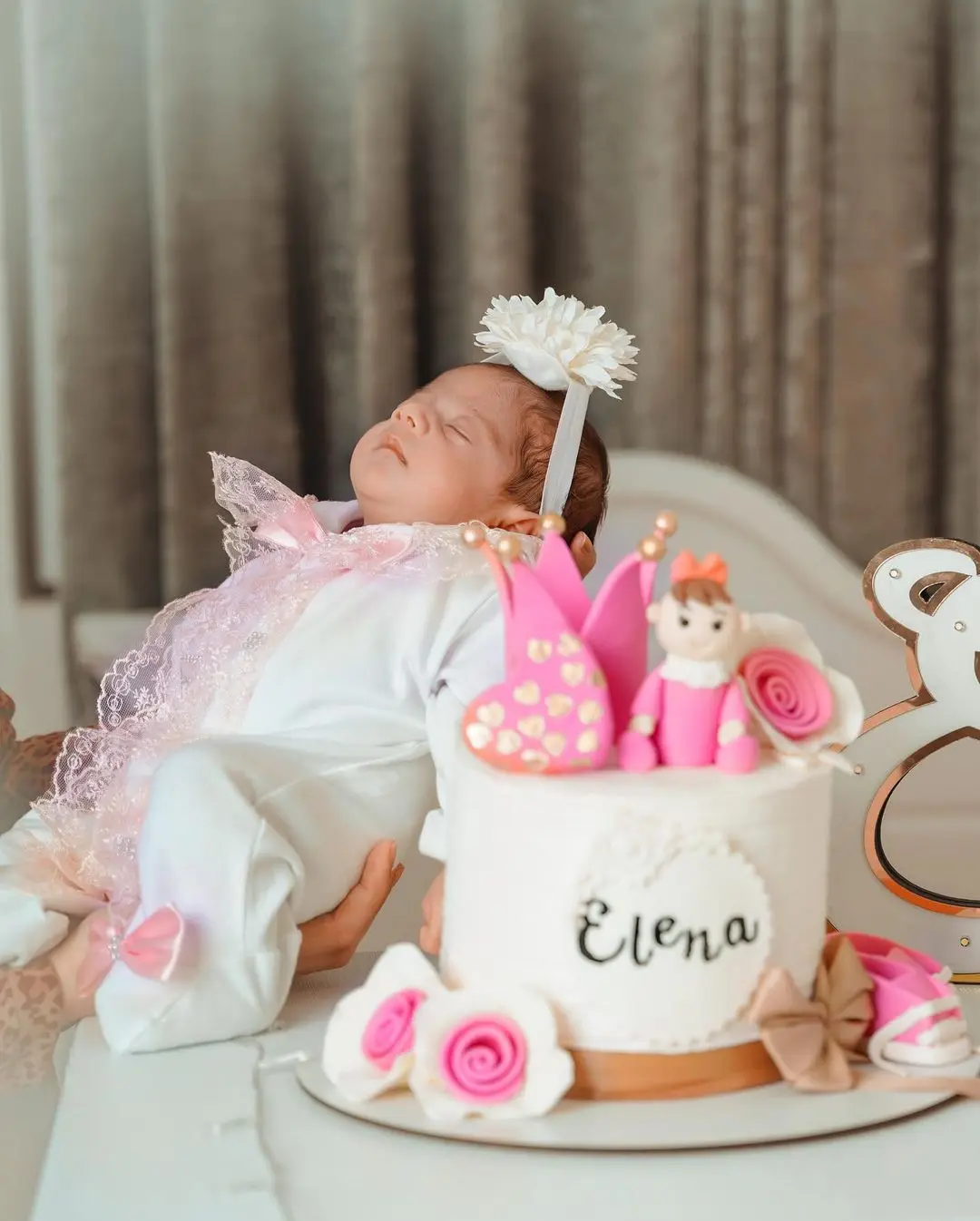 Baby Prince Welcome Home 3 pezzi Corona Layette Uscita ospedaliera Abiti neonato Set fasciatoio Ciao Mondo Sono nuovo Cotone Turchia Parajam 2