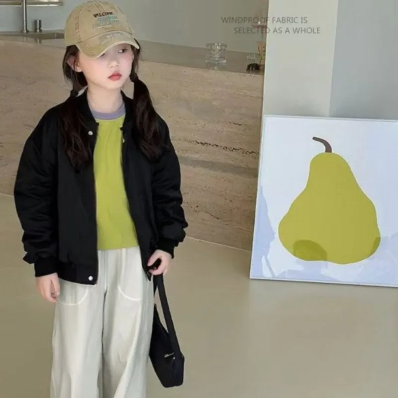 Moda neonata ragazzo giacca da volo solida primavera autunno bambino giacca a vento cappotto capispalla per bambini vestiti 2-12 anni 2