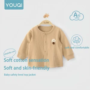 Youqi Baby Primavera e Autunno Cappotto cardigan a maniche lunghe con strato esterno in stile occidentale disossato universale 1