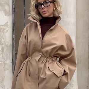 Trendix 2025 Giacca vintage autunnale Femme Winter Street Casual manica lunga cardigan a vita alta moda abbigliamento da lavoro cappotto retrò invernale 1