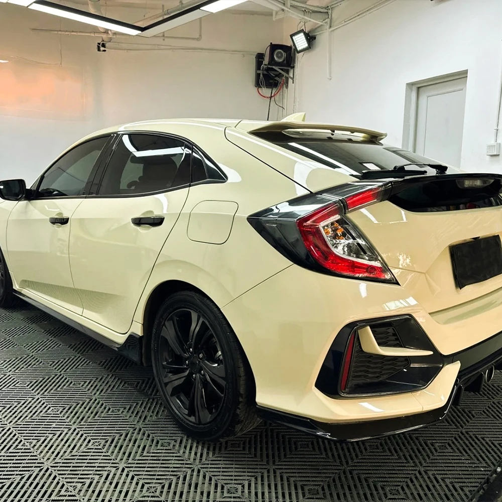 Adesivo per auto Pellicola in vinile da imballaggio bianca crema ultra lucida Cambia colore Pellicola avvolgente senza bolle Accessori per auto Interni ed esterni 1