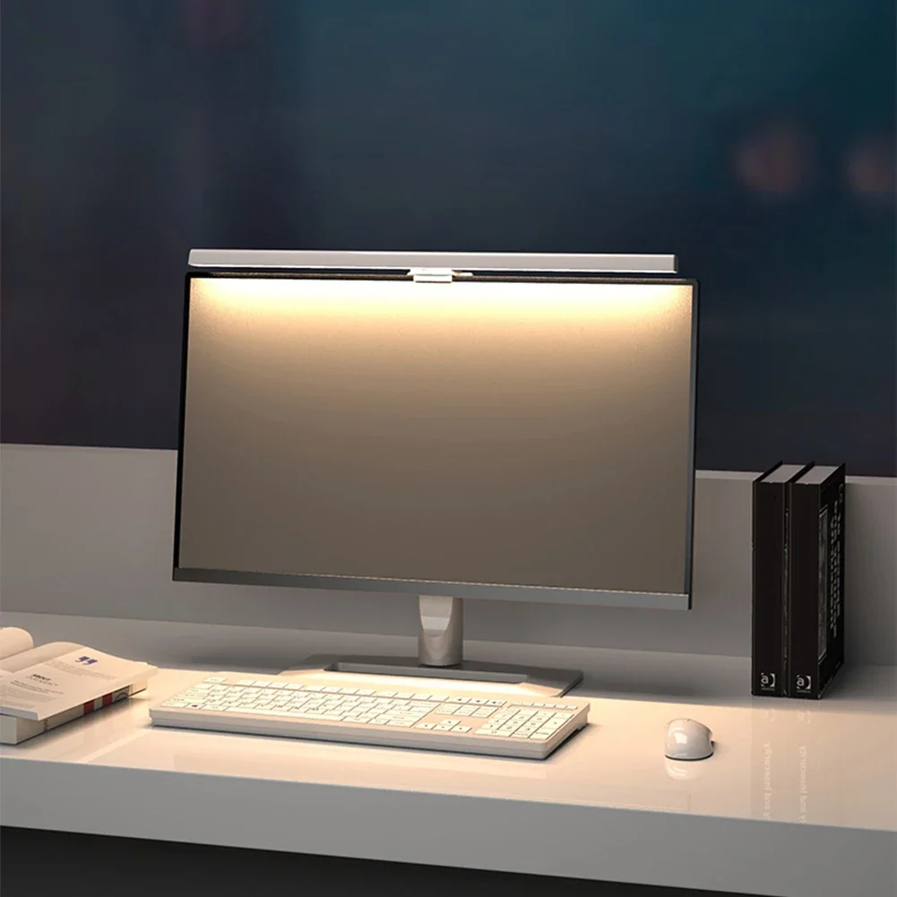 Lampada da tavolo USB con regolazione continua dello schermo della barra luminosa del monitor del computer da 50 cm per lampada da lettura da tavolo con luce da lettura da studio 4