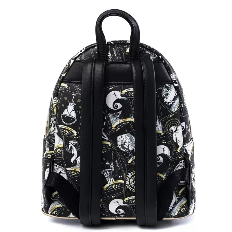 Loungefly X Nightmare Before Christmas Tarocchi AOP Jack Barrel Halloween Cosplay Zaino in ecopelle 5