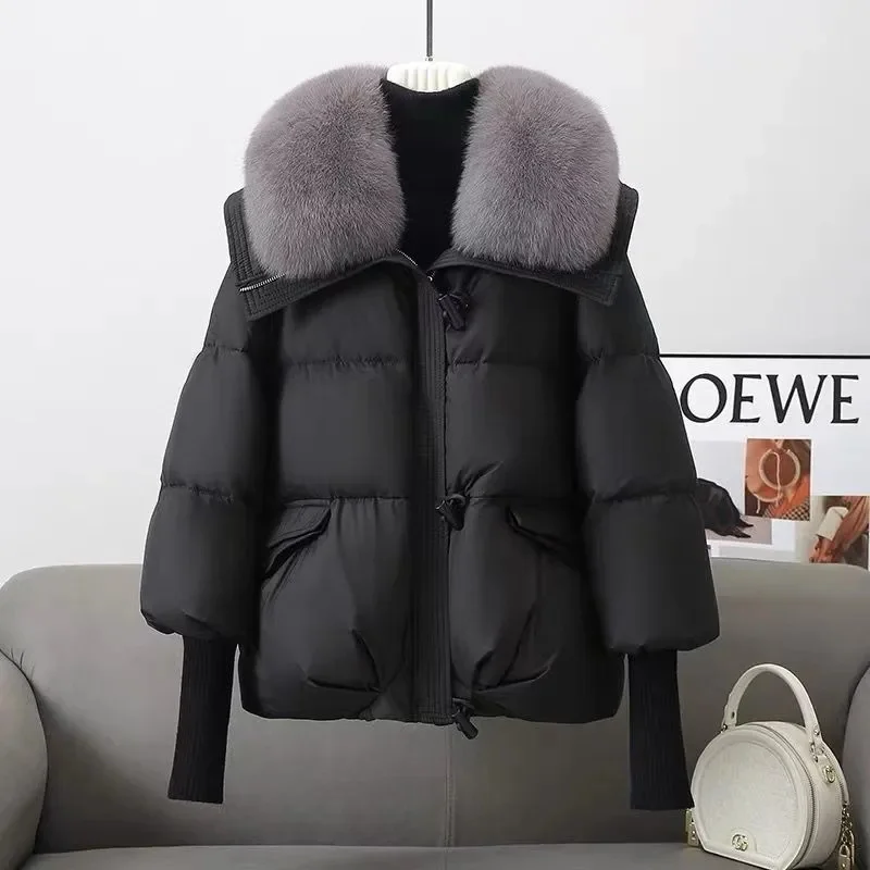 2024 nuova giacca corta da donna allentata inverno donna Parka soprabito cappotto caldo ultraleggero femminile moda coreana 2