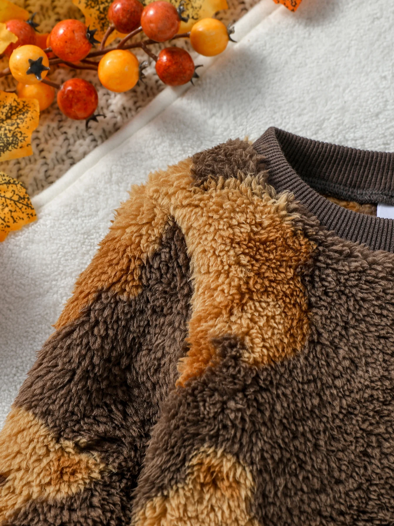 2024 nuovo stile 6M-3Y bambino unisex 2 pezzi neonato/bambino inverno simpatico orsetto peluche maglione pantaloni set casual 4