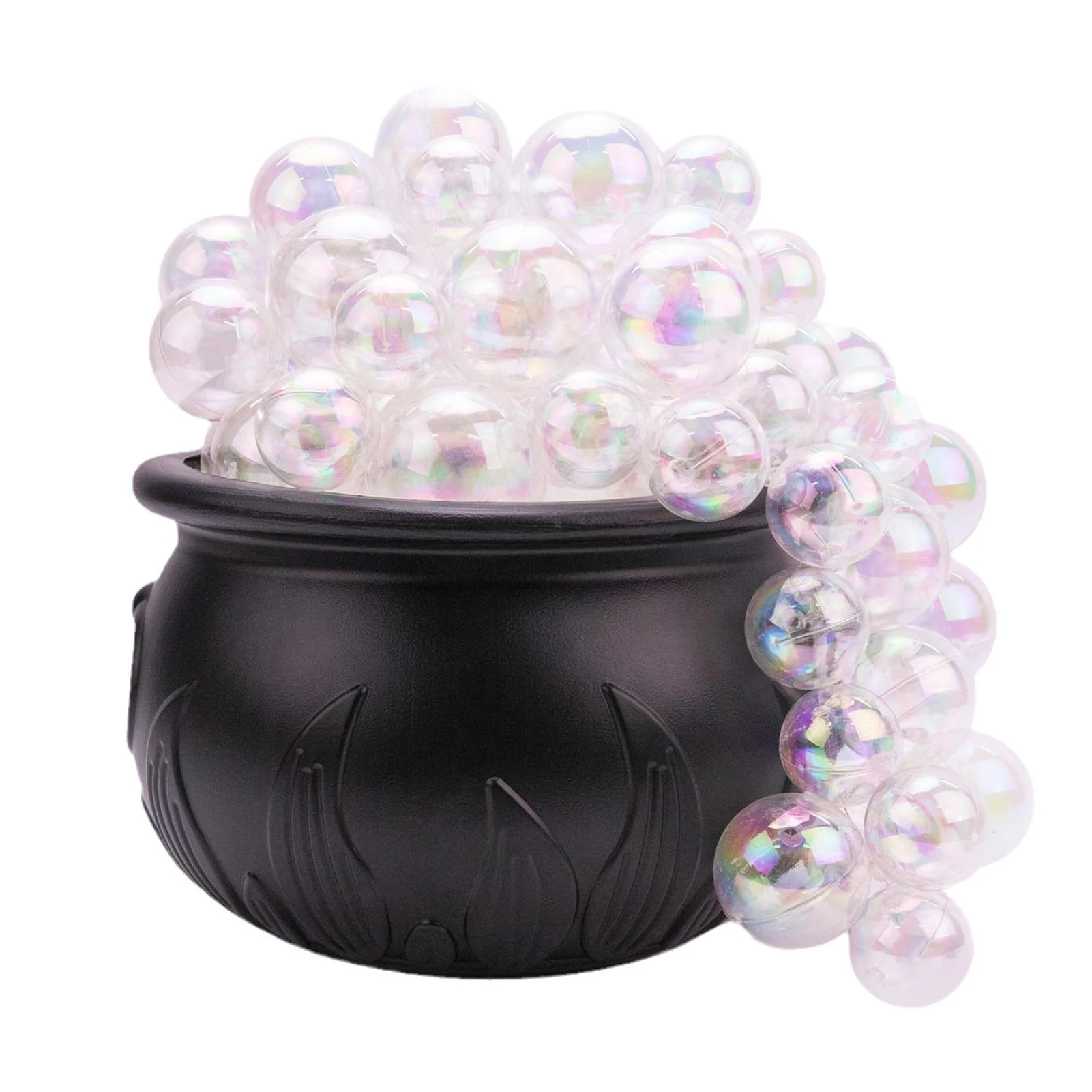 Calderone luminoso di Halloween con 40 palline a LED fai da te, ciotole realistiche per streghe, decorazioni per le feste in casa 6